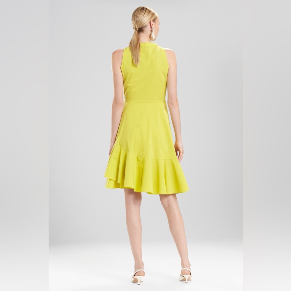 Natori Cotton Poplin Green Sleeveless Dress - Picture 2 of 5